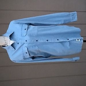 Wrangler Long Sleeve Stretch Denim Shirt Size Small